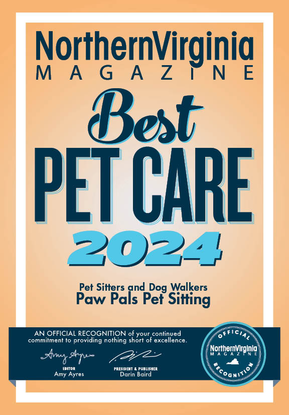 Paw Pals Pet Sitting — Northern Virginia Magazine Best Pet Care 2024