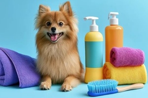 pets care and grooming concept