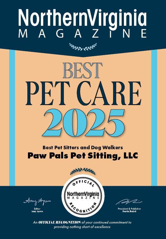 Paw Pals Pet Sitting — Northern Virginia Magazine Best Pet Care 2024